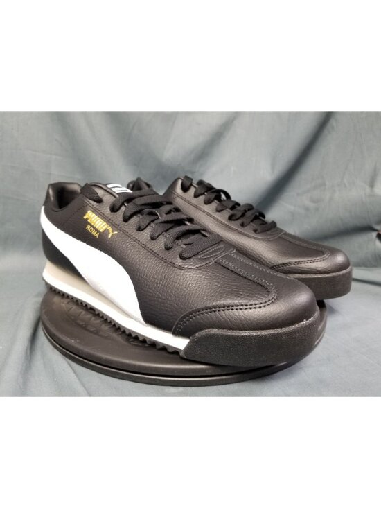 Puma Roma 24 Black White Sneakers 396868 02 Men\'s Size 12 NEW NO BOX!